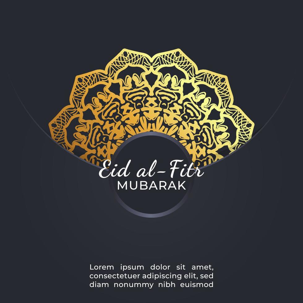 eid mubarak festlig illustration. vektor