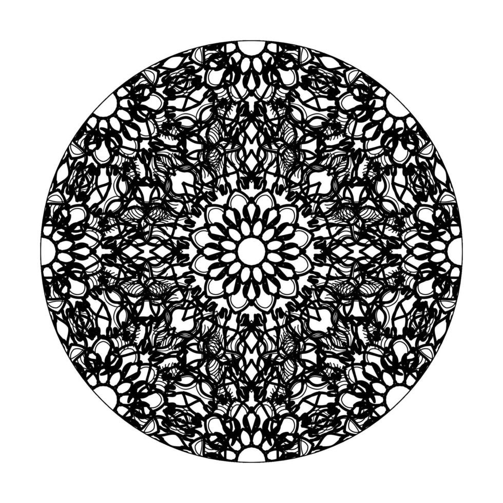 vektor rund abstrakt cirkel. mandala stil.