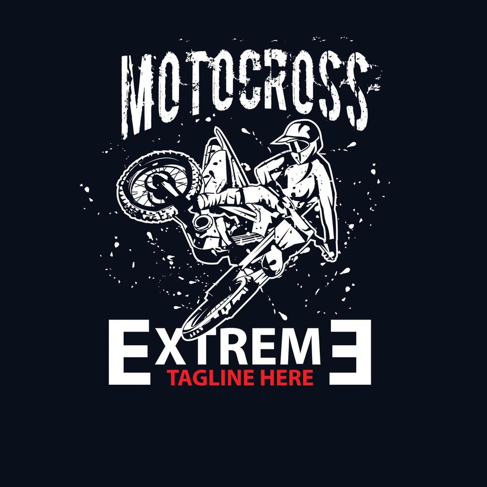 Motocross-Sport extrem vektor