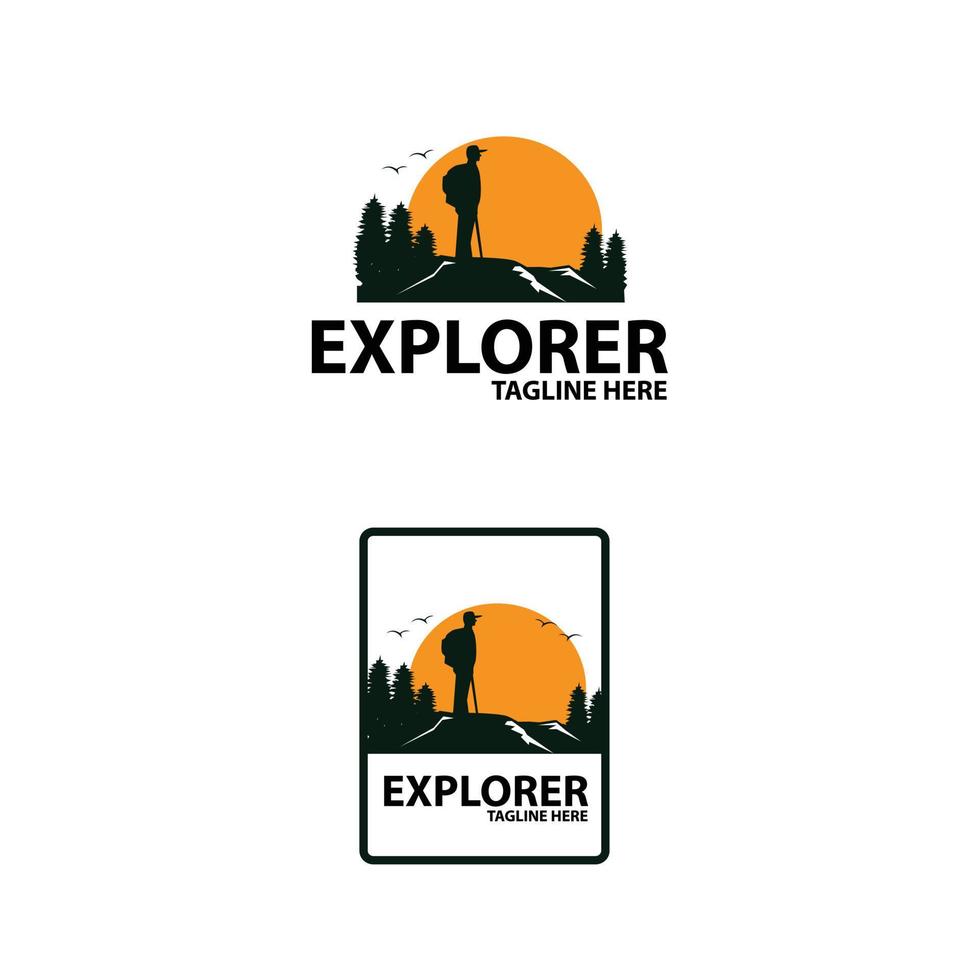 Explorer-Berg-Illustration vektor