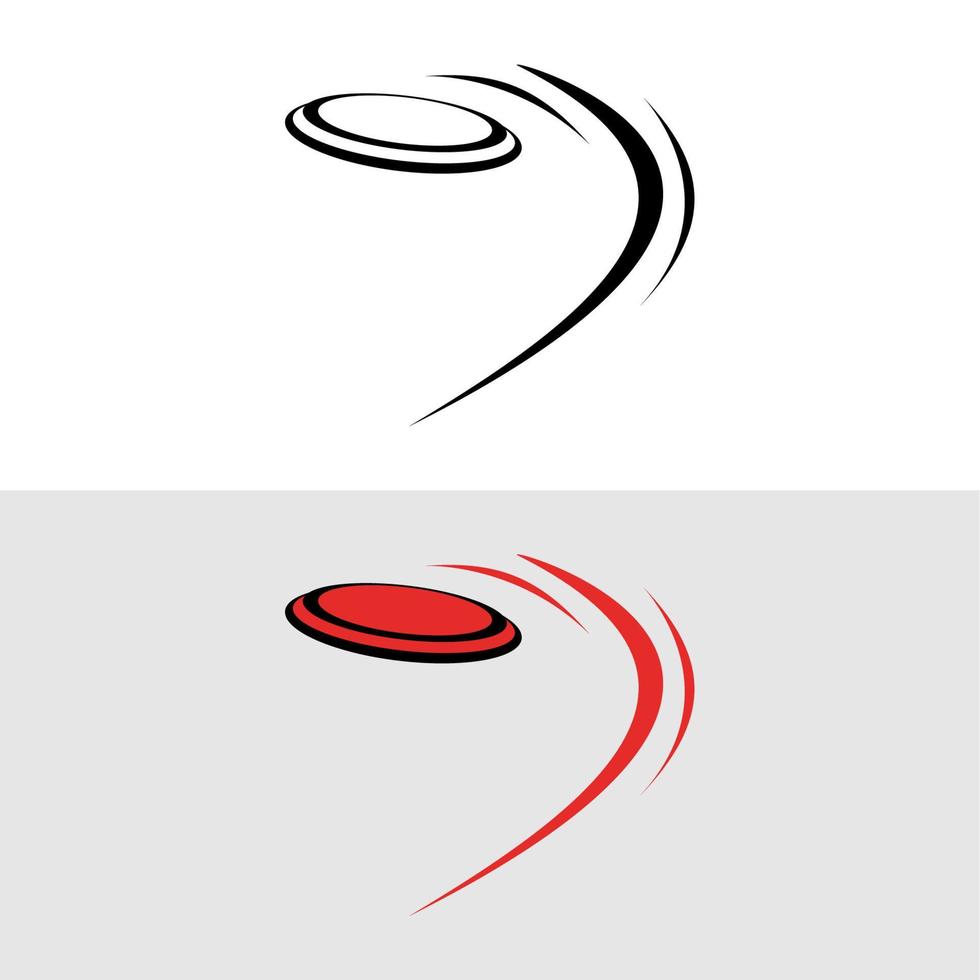 Flying Disc Vektor flaches Symbol. isolierte Frisbee-Golf-Emoji-Illustration