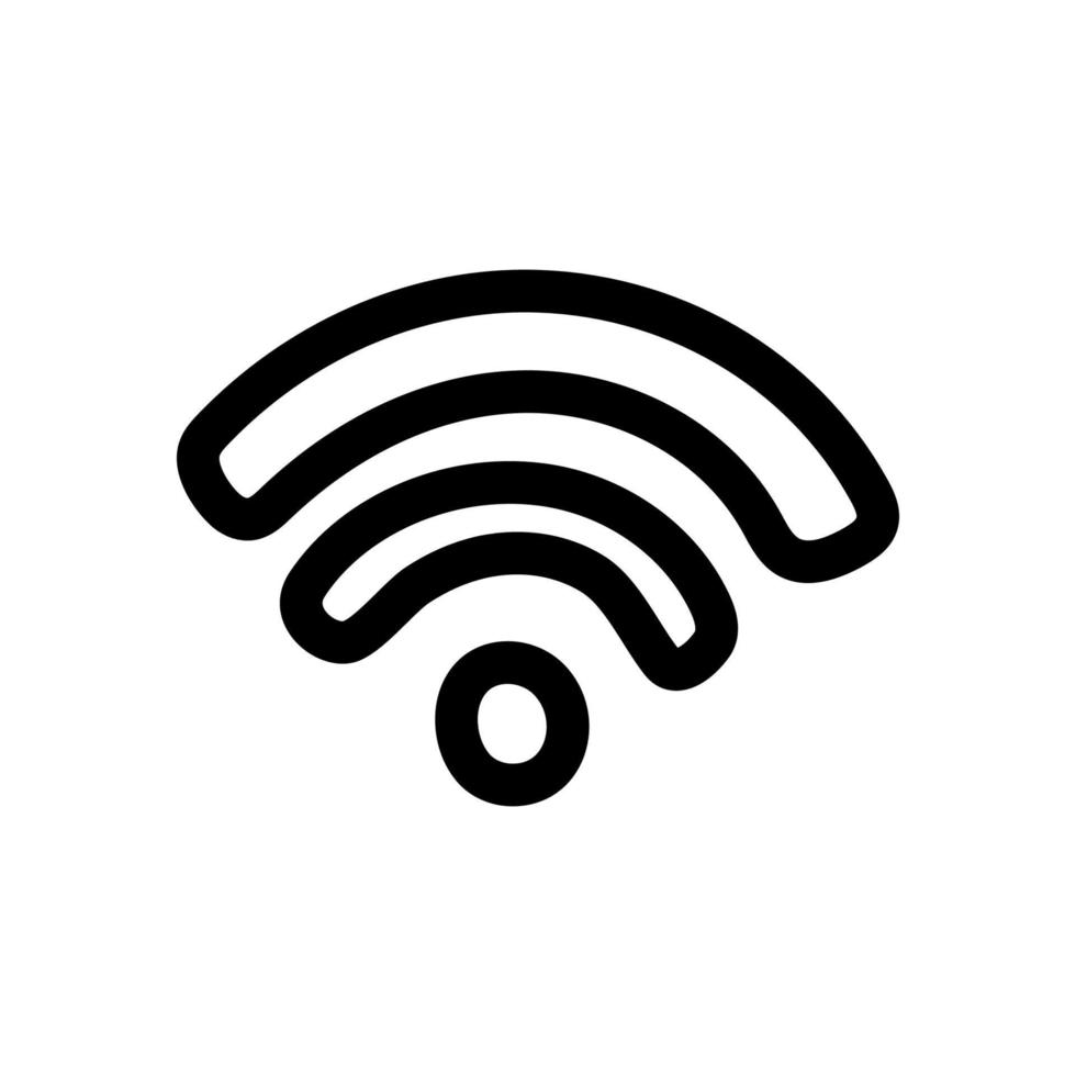 Wi-Fi einfaches Vektorsymbol vektor