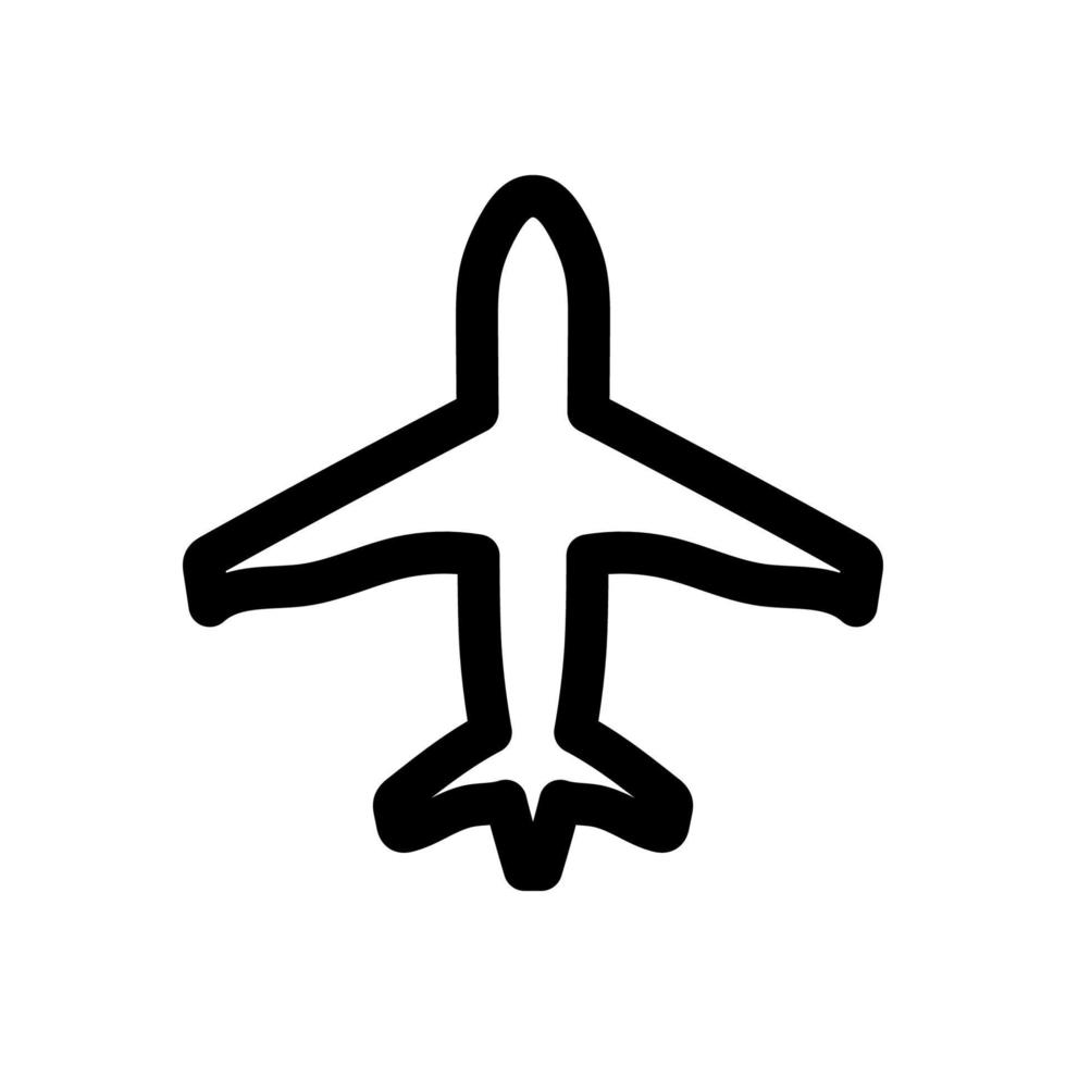 enkel vektor ikon flygplan
