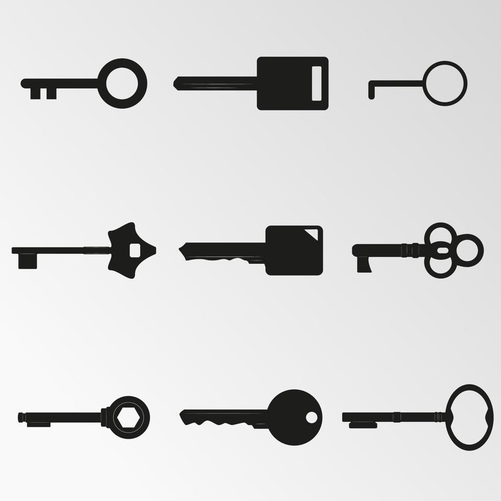 vektor illustration på temat nycklarna