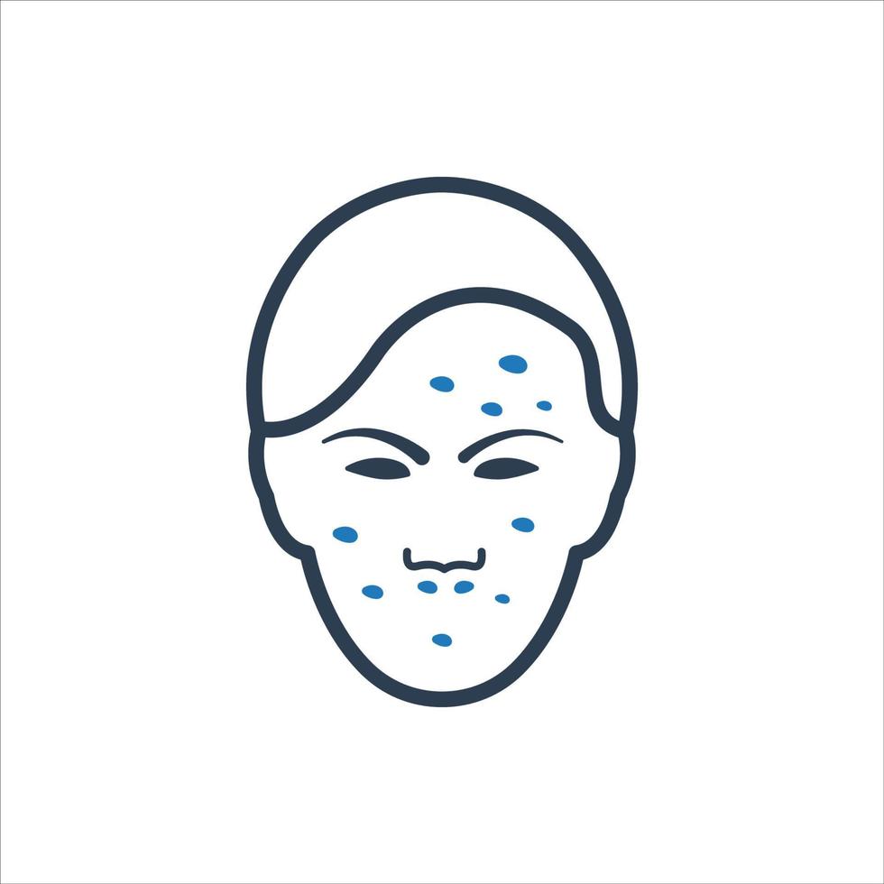 ansikts plastikkirurgi ikon vektor