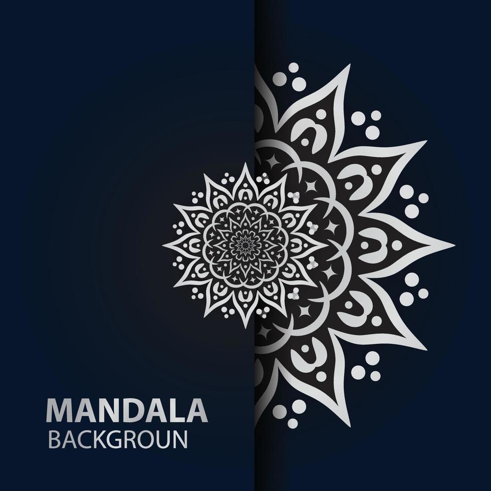 lyx mandala islamisk bakgrund med gyllene arabesque mönster, dekorativ bakgrund vektor