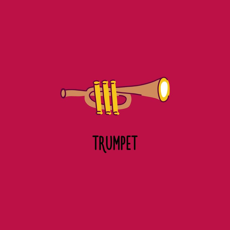 Jazz-Instrument Trompete ClipArt vektor