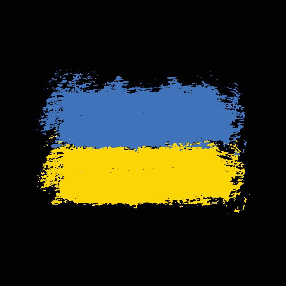 ukrainska flaggan. Ukrainas flagga. National symbol. fyrkantig, rund och hjärtform. ukrainska flaggan symbol. blå och gul illustration. lager vektorillustration vektor