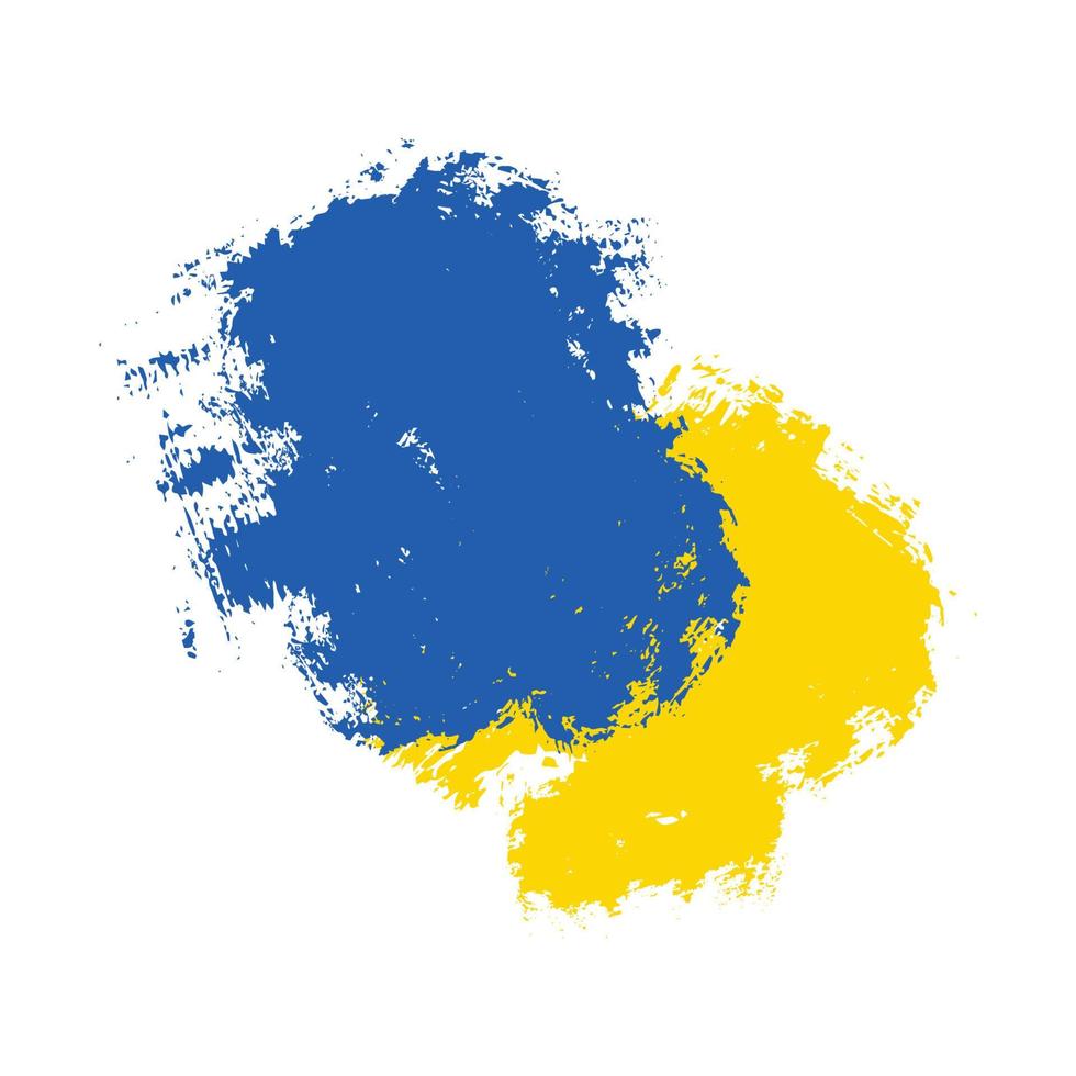 ukrainska flaggan. Ukrainas flagga. National symbol. fyrkantig, rund och hjärtform. ukrainska flaggan symbol. blå och gul illustration. lager vektorillustration vektor
