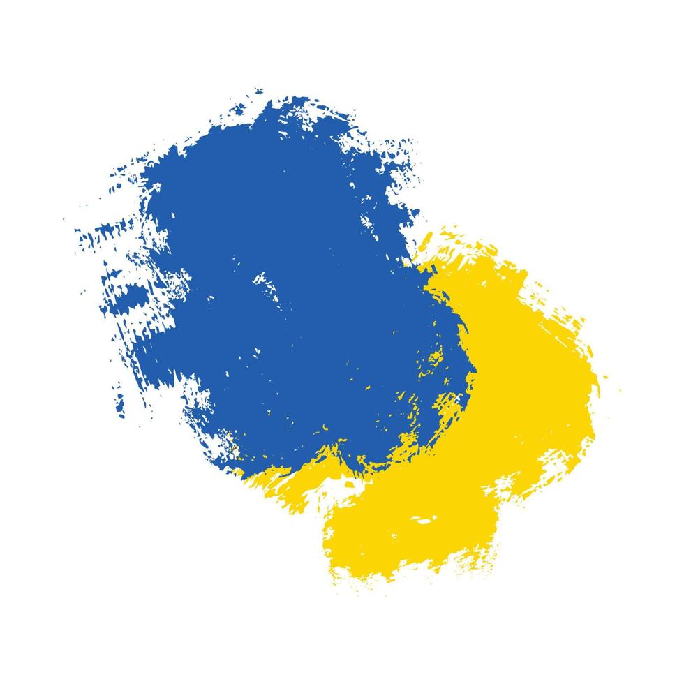 Ukraine-Flagge. Flagge der Ukraine. Nationales Symbol. quadratisch, rund und herzförmig. ukrainisches Flaggensymbol. blaue und gelbe Abbildung. Stock-Vektor-Illustration vektor