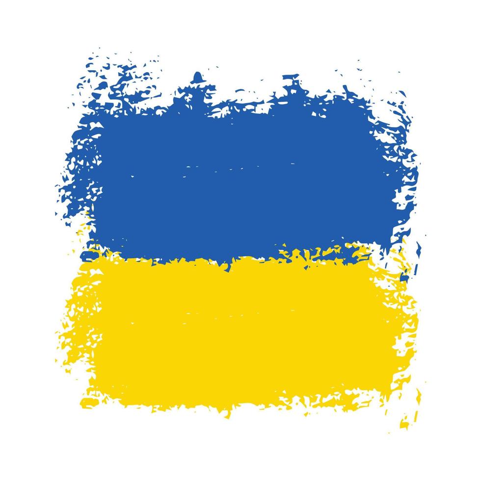 Ukraine-Flagge. Flagge der Ukraine. Nationales Symbol. quadratisch, rund und herzförmig. ukrainisches Flaggensymbol. blaue und gelbe Abbildung. Stock-Vektor-Illustration vektor