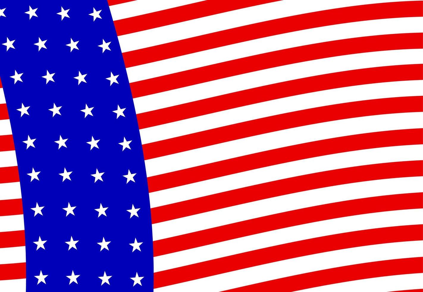Muster mit Sternen auf rot-weiß gestreiftem Hintergrund. patriotische Kulisse. Vektor-Illustration. als vorlage für geschenkpapier, tapeten, stoff, kleidung, textilien, verpackungen. 4. juli konzept. vektor