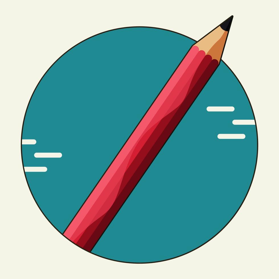 Bleistift-Icon-Design-Vektor-Illustration vektor