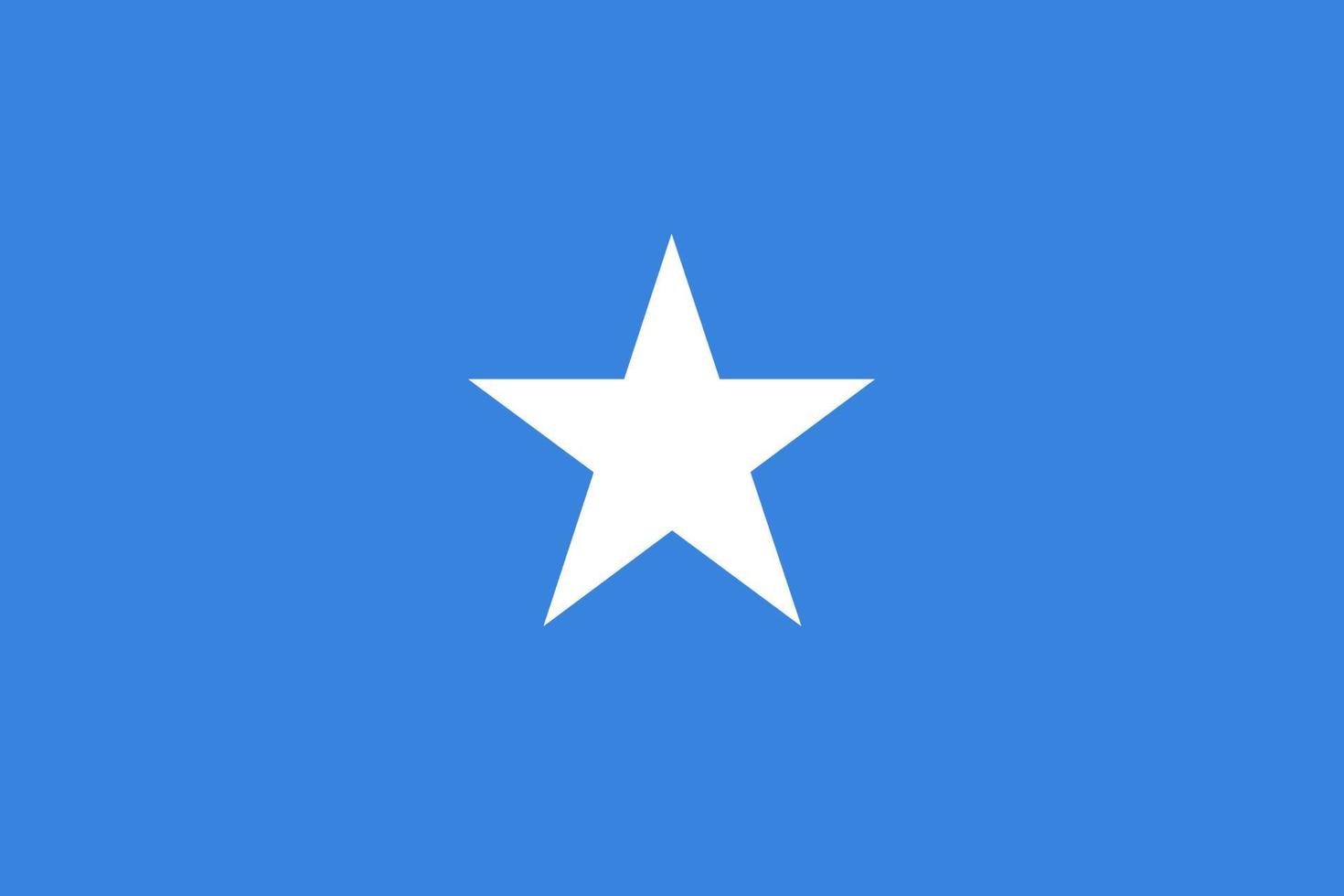 somalias flagga. officiella färger och proportioner. nationella somalias flagga. vektor