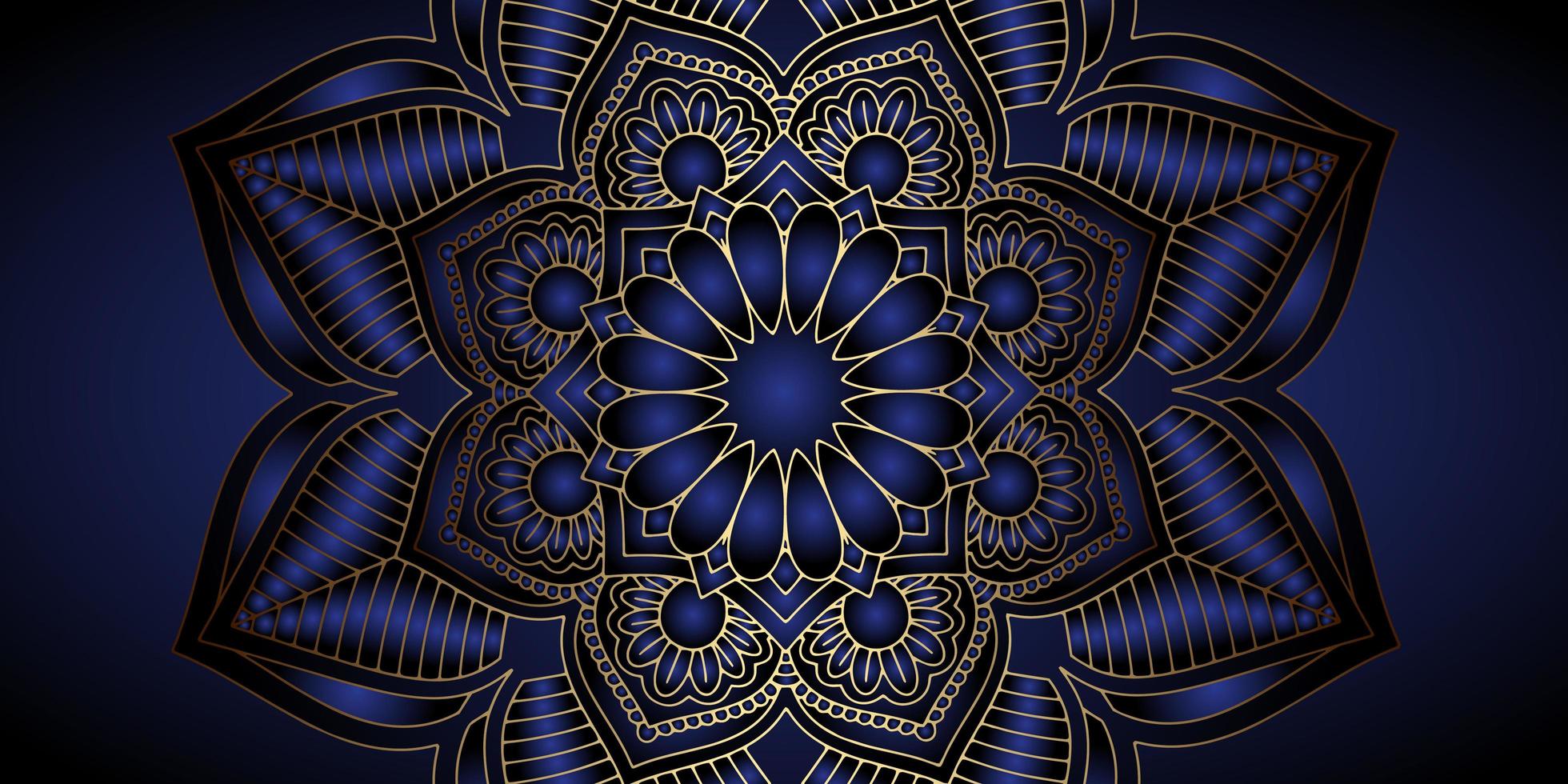 Dekoratives Mandala-Banner-Design vektor