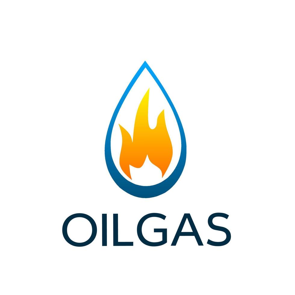 Vorlage Logo Öl Gas vektor