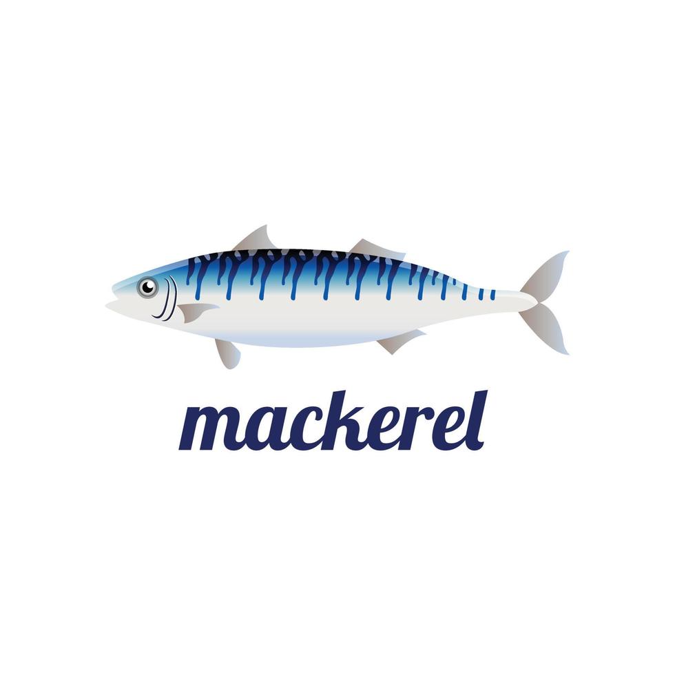 Makrelenfische isolierte Vektorillustration vektor