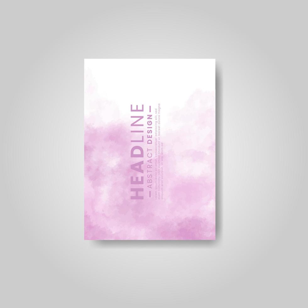 Karten mit Aquarellflecken. Karten mit handgezeichneten Fleckelementen auf weißem Hintergrund für Ihr Design. design für ihr datum, postkarte, banner, logo. vektor