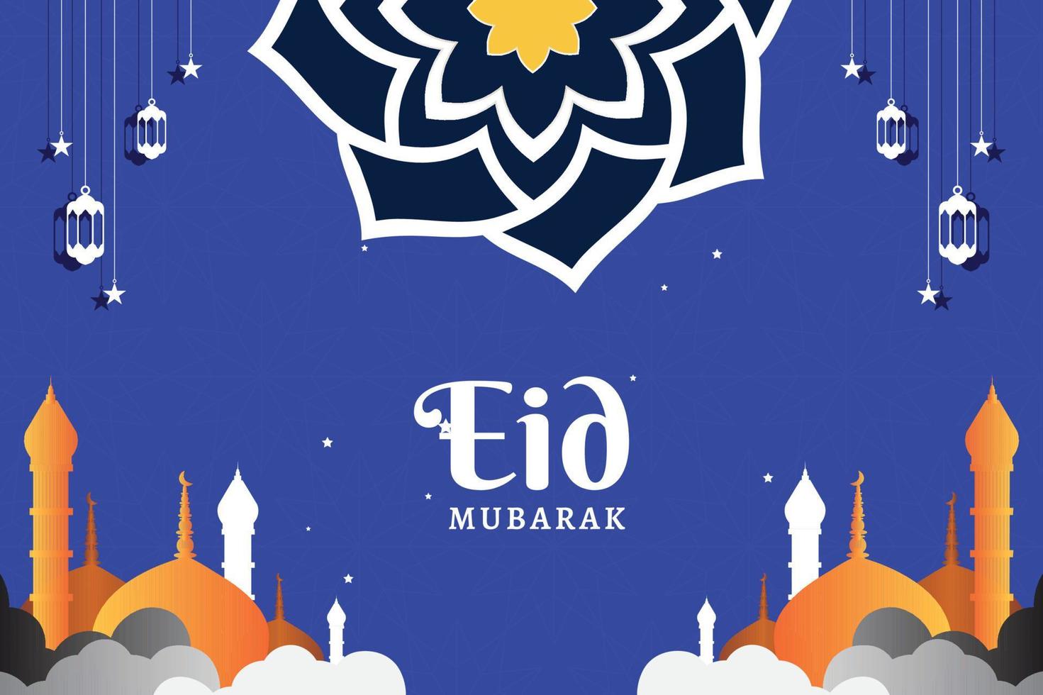 eid banner för sociala medier vektor