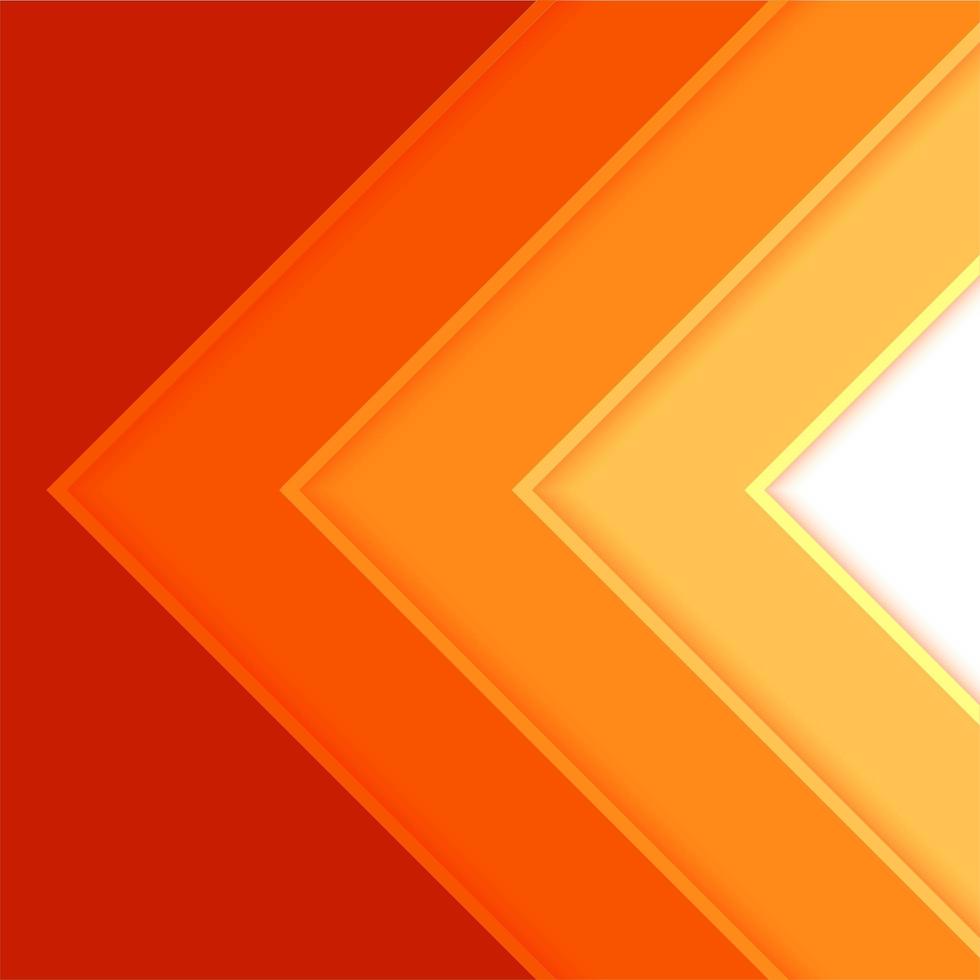 Triangulära steg i orange nyanser vektor
