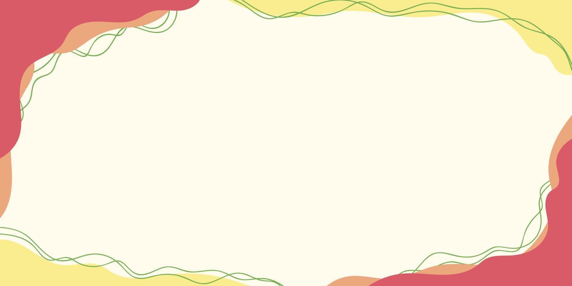 abstrakt flytande banner bakgrund med textutrymme, mjuk färg vektor. vektor