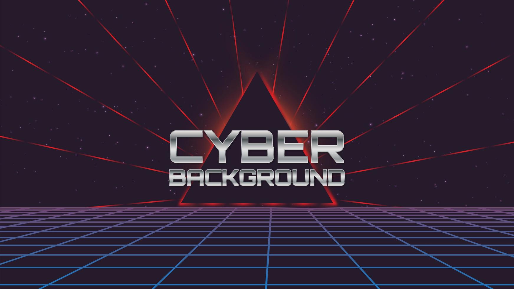 Retro Cyber-Technologie-Hintergrund vektor