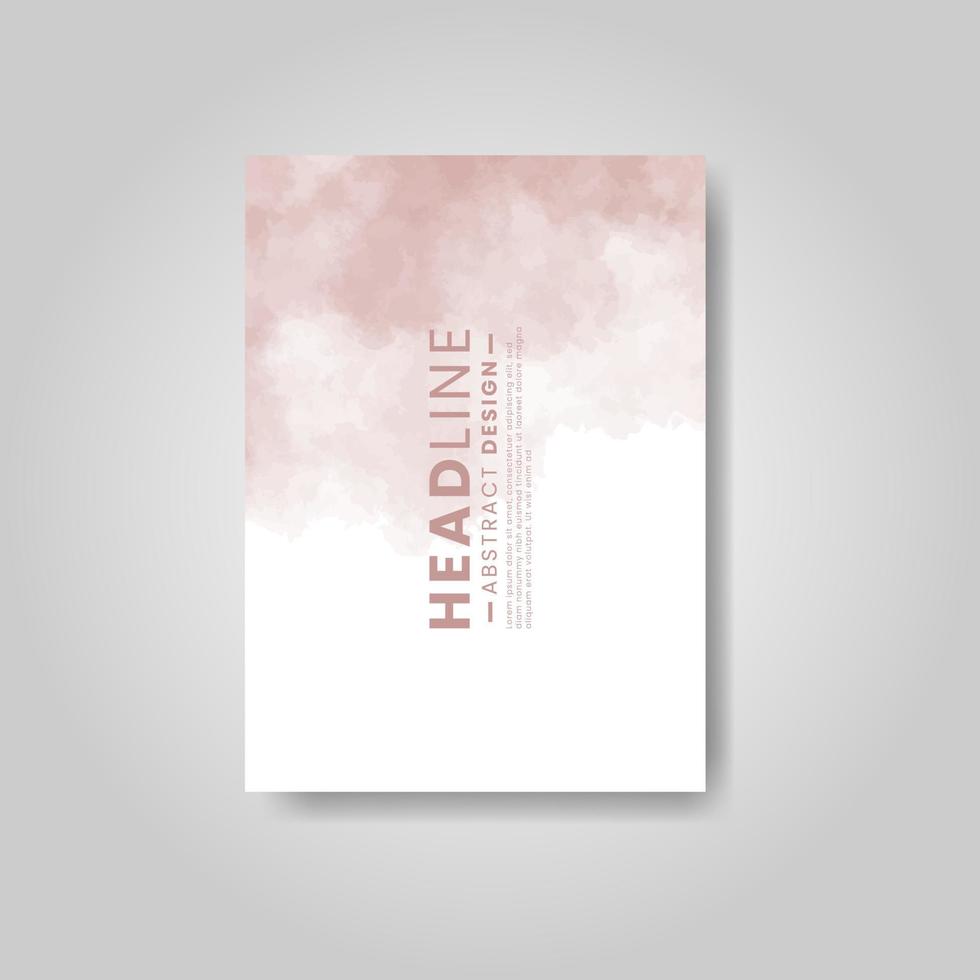 Karten mit Aquarellflecken. Karten mit handgezeichneten Fleckelementen auf weißem Hintergrund für Ihr Design. design für ihr datum, postkarte, banner, logo. vektor