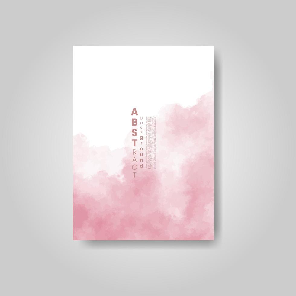 Karten mit Aquarellflecken. Karten mit handgezeichneten Fleckelementen auf weißem Hintergrund für Ihr Design. design für ihr datum, postkarte, banner, logo. vektor