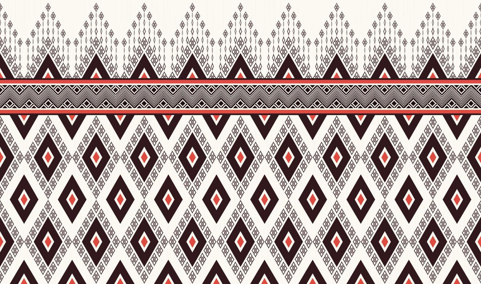 ikat geometrischer traditioneller stil mit beigefarbenem nahtlosem muster und linientexturhintergrund. verwendung für stoff, textil, dekorationselemente. vektor