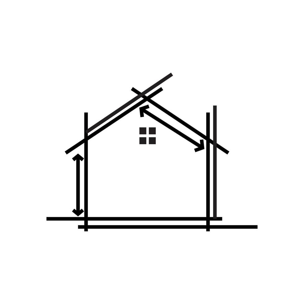Entwicklung bauen Immobilien Architekt Logo Vektor Symbol Symbol Abbildung minimalistisches Design