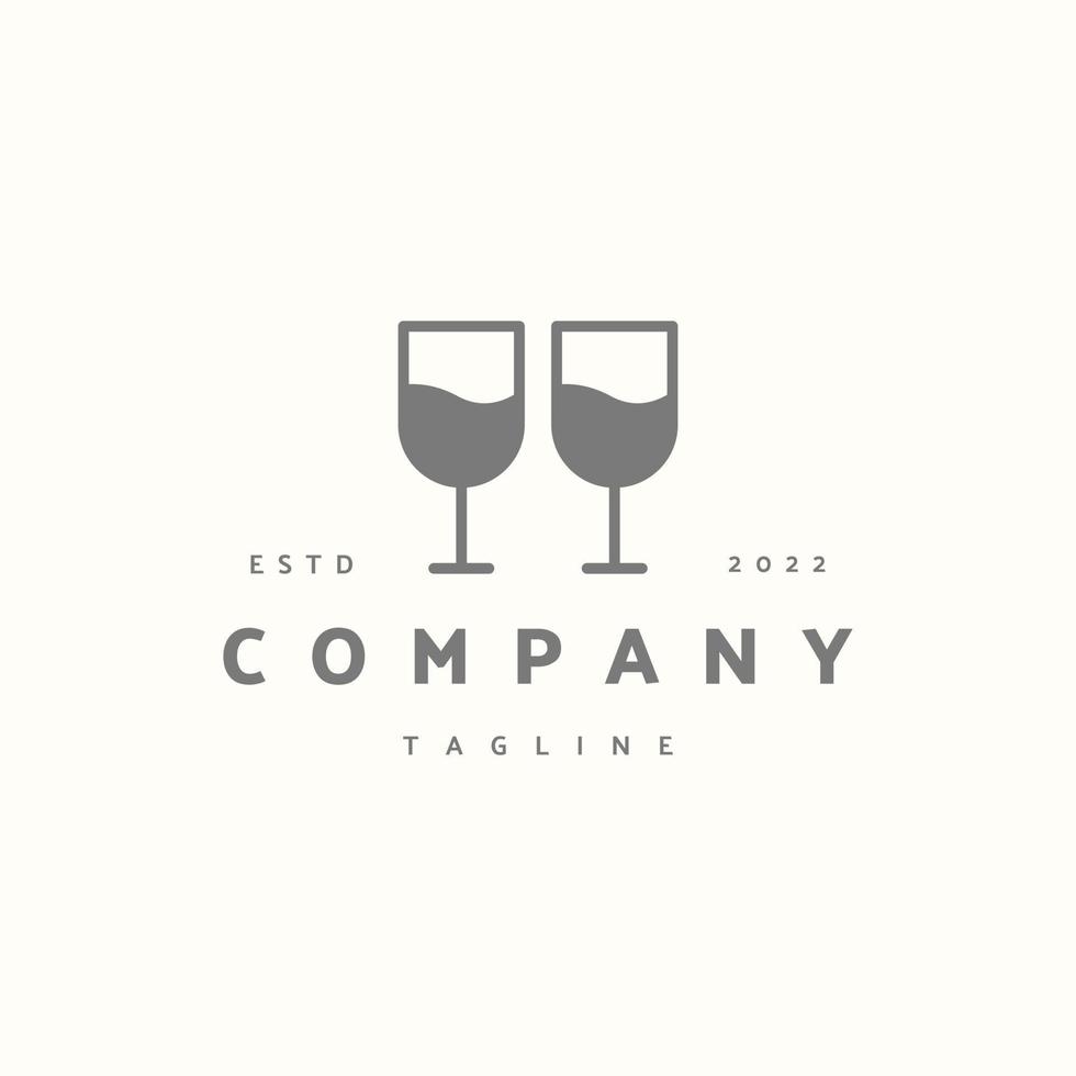 Wein-Premium-Symbol-Zeichen-Symbol. Hipster-Vintage-Logo vektor