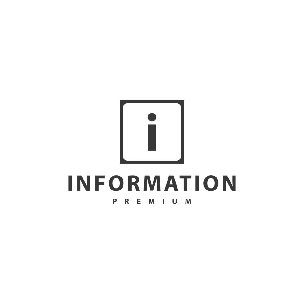 information ikon tecken symbol logotyp vektor