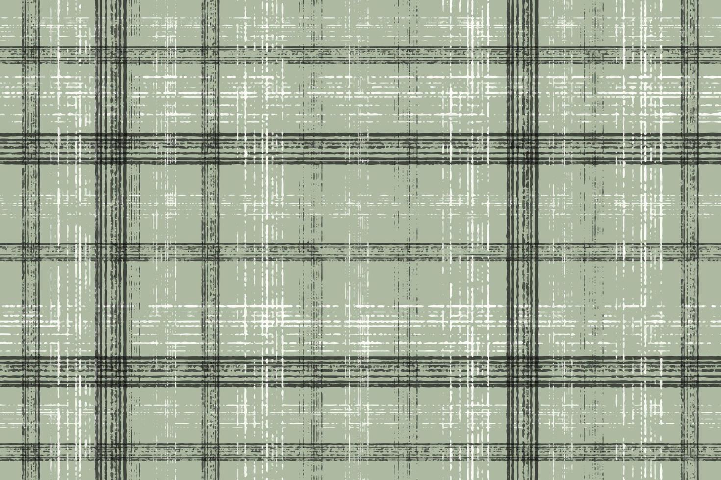Aquarell Salbei grüne Linie Plaid wiederholen nahtlosen Musterhintergrund vektor