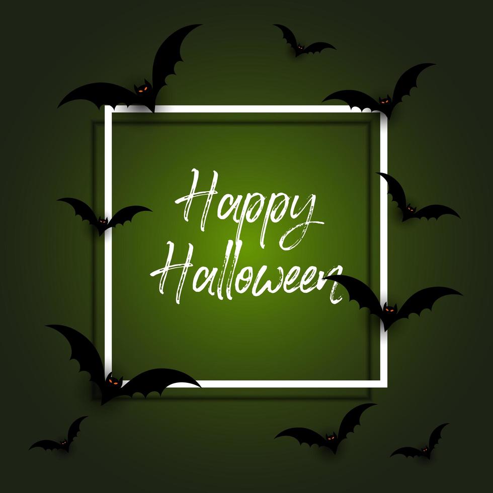 Halloween Hintergrund mit Fledermäusen vektor