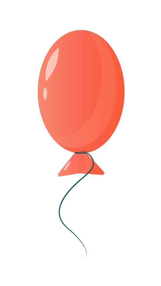 tecknade ballonger för att dekorera en festlig fest, bröllop, födelsedag, företagsfest, jubileum. vektor enkel tecknad illustration. begreppet semesterdekoration