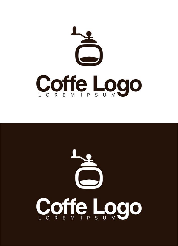 Kaffee-Logo-Design-Vektor-Vorlage vektor