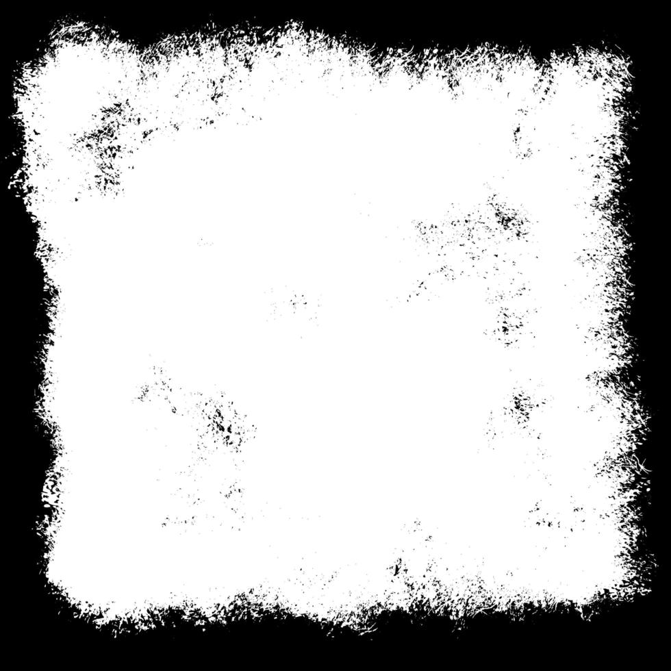 Grungegräns i svartvitt vektor