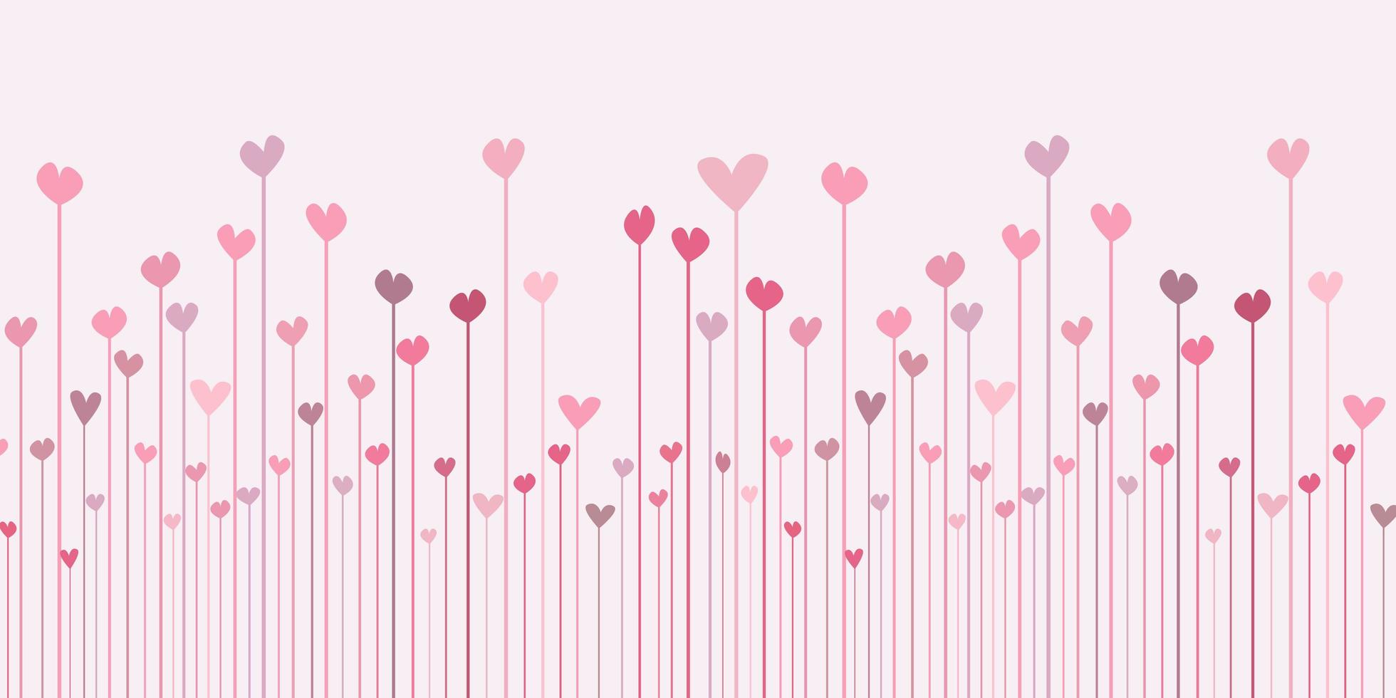 Valentinstag Banner mit abstrakten Herzen Design vektor