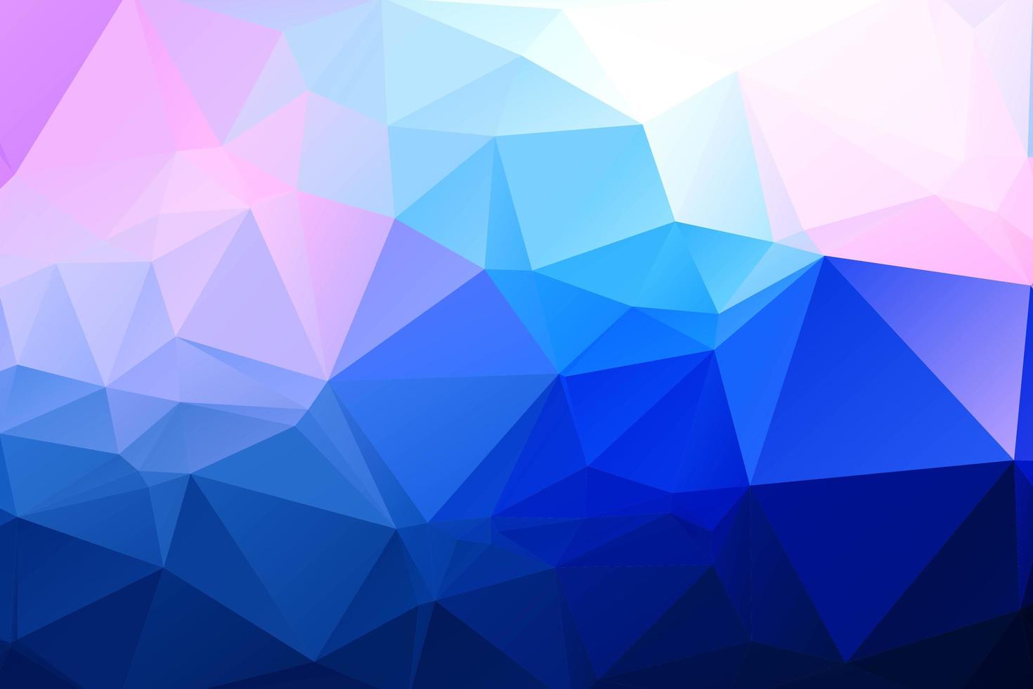 Rosa und blauer geometrischer polygonaler Hintergrund vektor