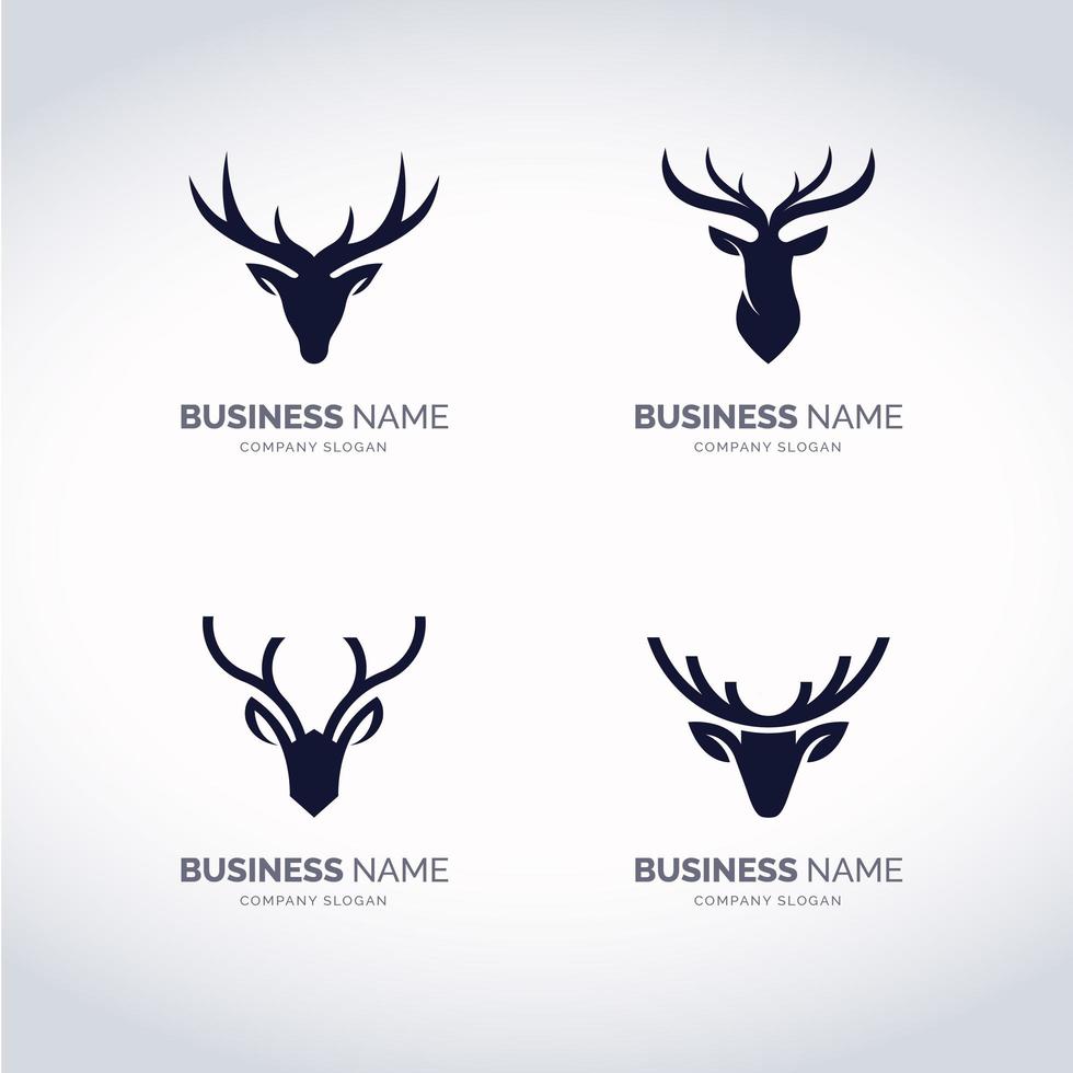Deer Horn-logotypen vektor