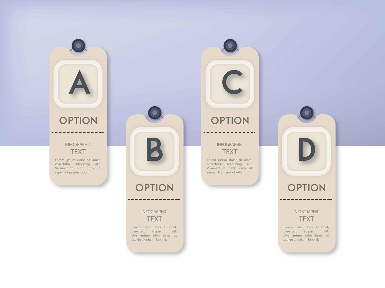 Infografik minimalistischen Template-Design vektor