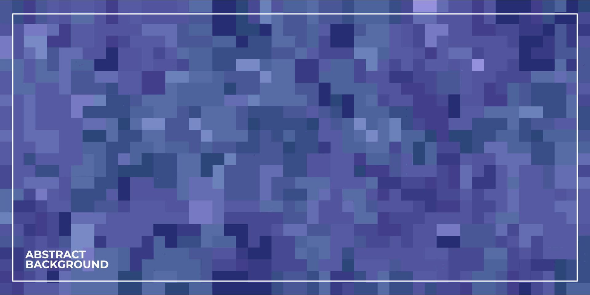 abstrakter geometrischer Pixelquadrat mit Ziegeln gedeckter Mosaikhintergrund vektor