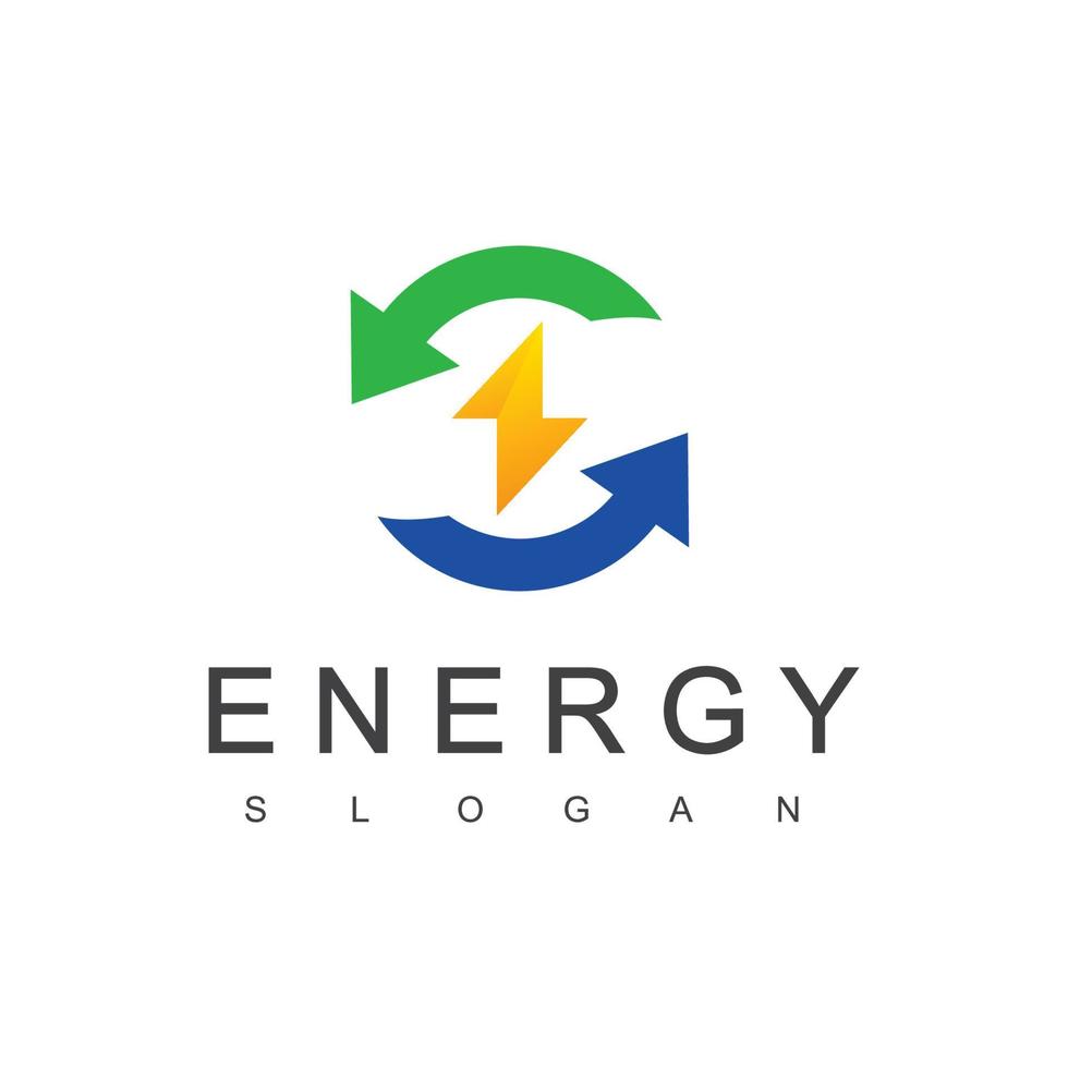 grön energi logotyp förnybar energi ikon vektor