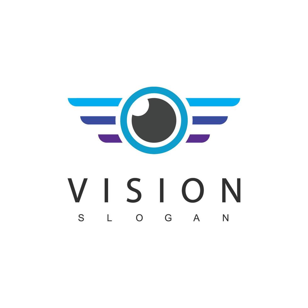 öga logotyp formgivningsmall, vision logotyp koncept. vektor
