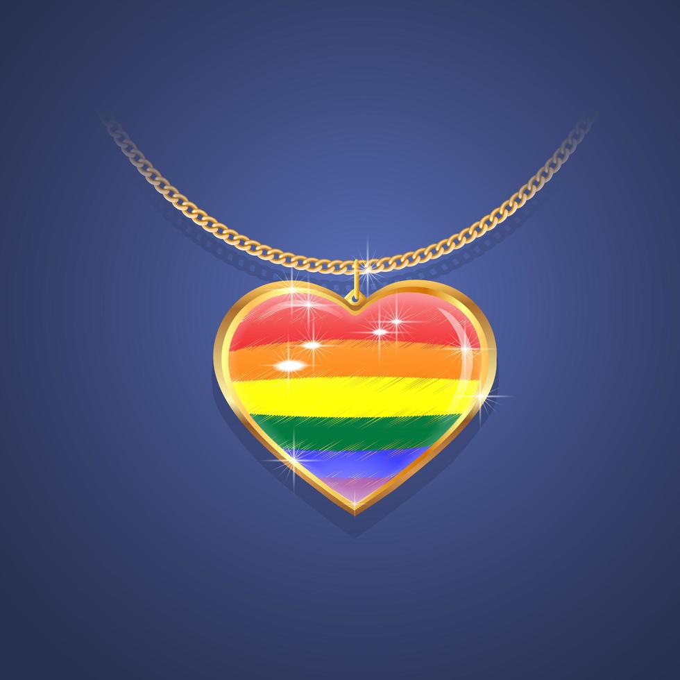 Pride Flag Pendant bakgrund vektor