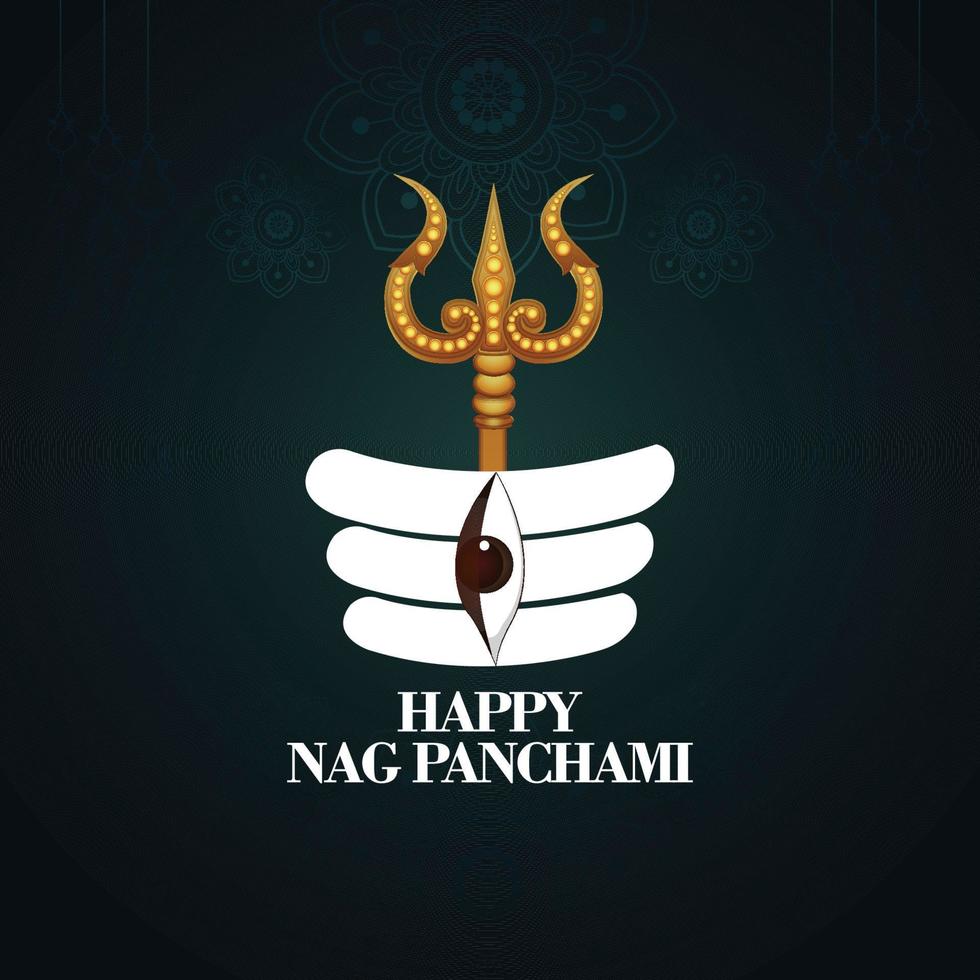 shubh nag panchami vektorillustration und hintergrund vektor
