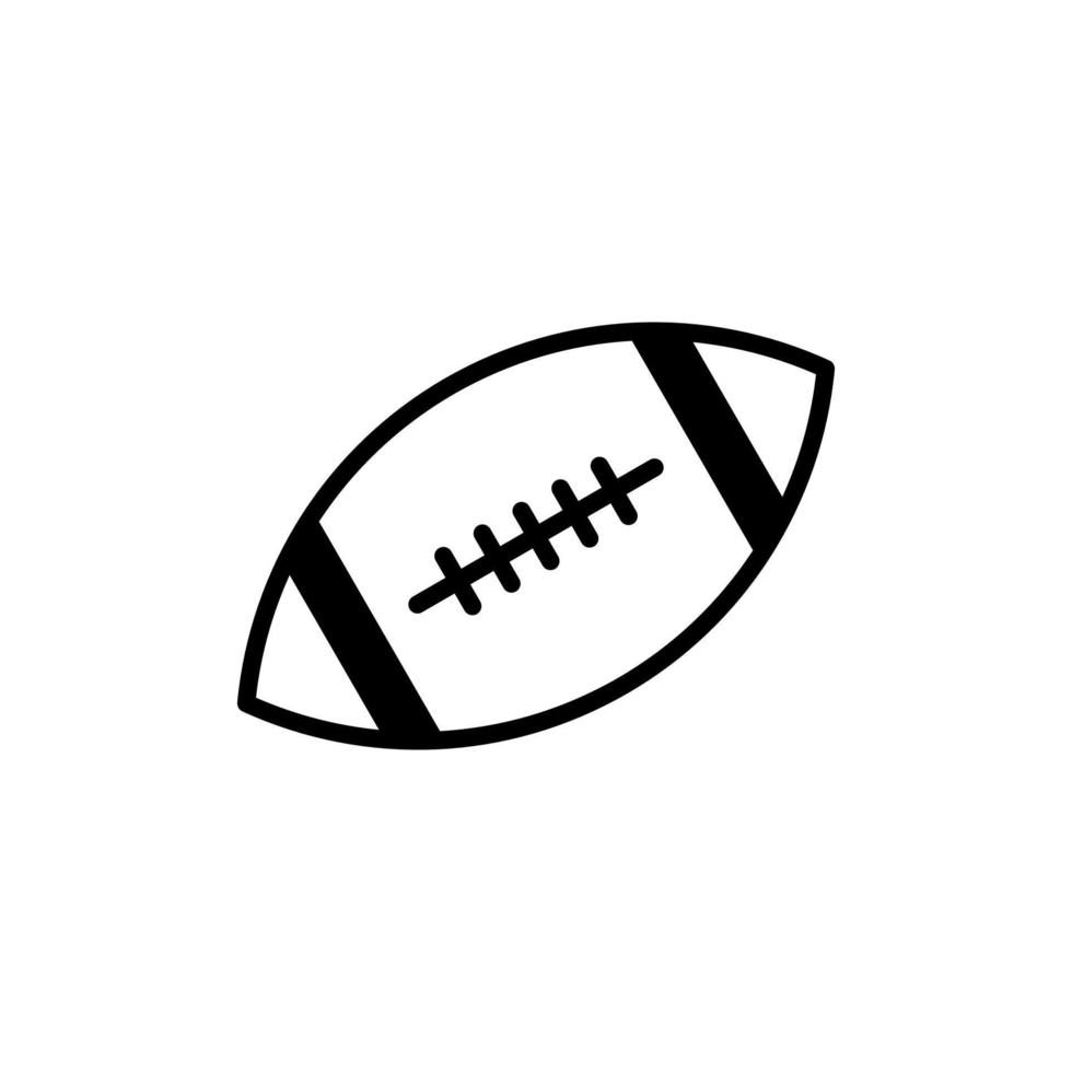 Sport, Ball, Spiel durchgezogene Linie Symbol Vektor Illustration Logo Vorlage. für viele Zwecke geeignet.