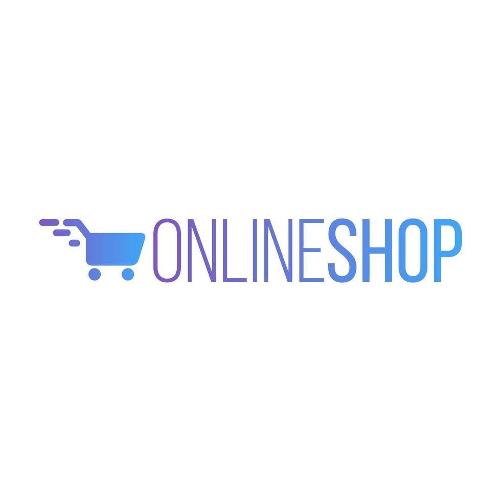 Online-Shop-Logo vektor