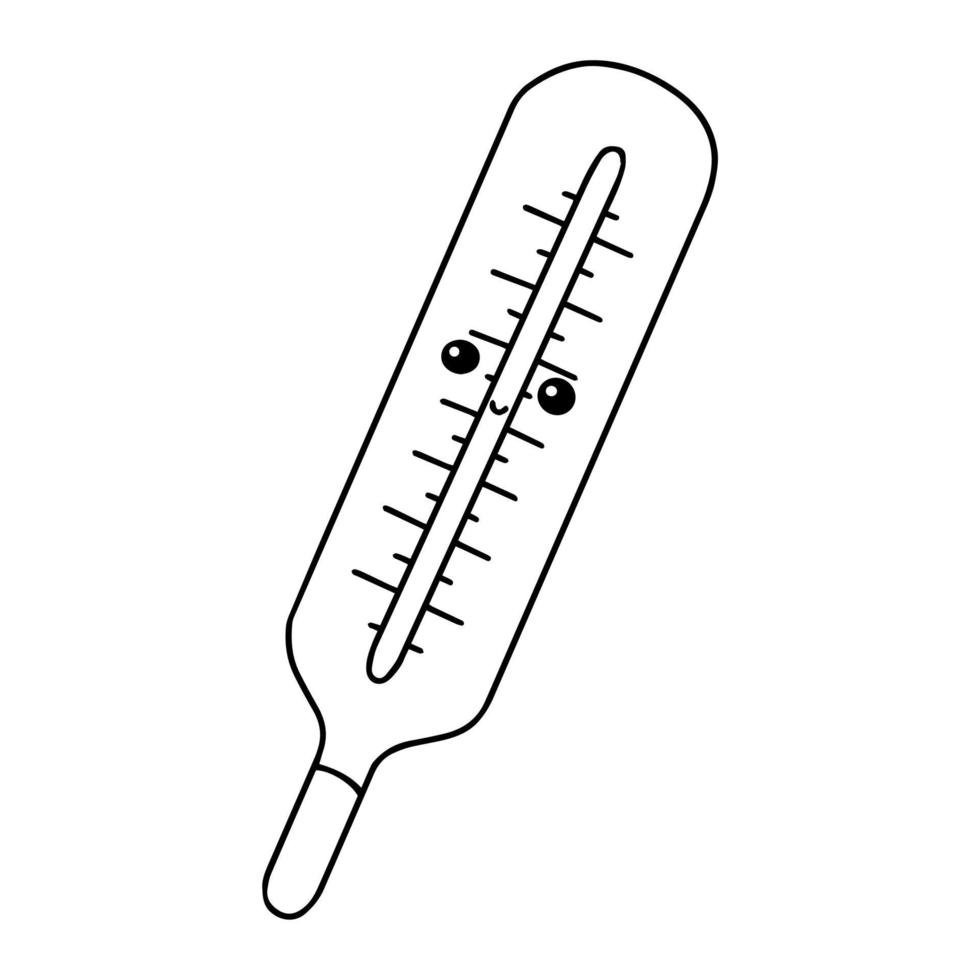 medicin tema. målarbok för barn. tecknad stil karaktär. vektor illustration isolerad på vit bakgrund.