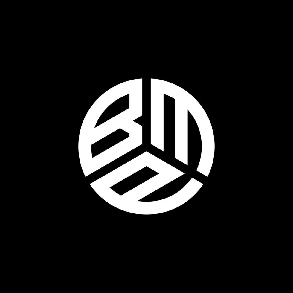 bmp-Brief-Logo-Design auf weißem Hintergrund. bmp kreative Initialen schreiben Logo-Konzept. BMP-Briefgestaltung. vektor